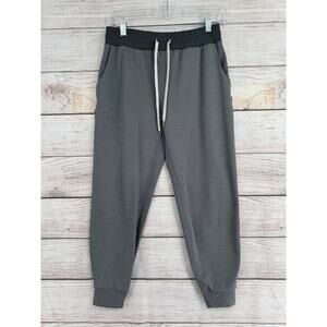 Vuori Performance Jogger Pants Womens XS Gray Pinstripe 4 Way Stretch